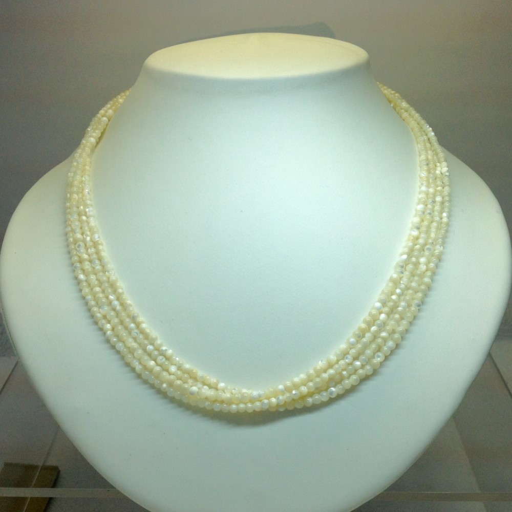 シロチョウガイ ネックレス 「ビーナス四連」