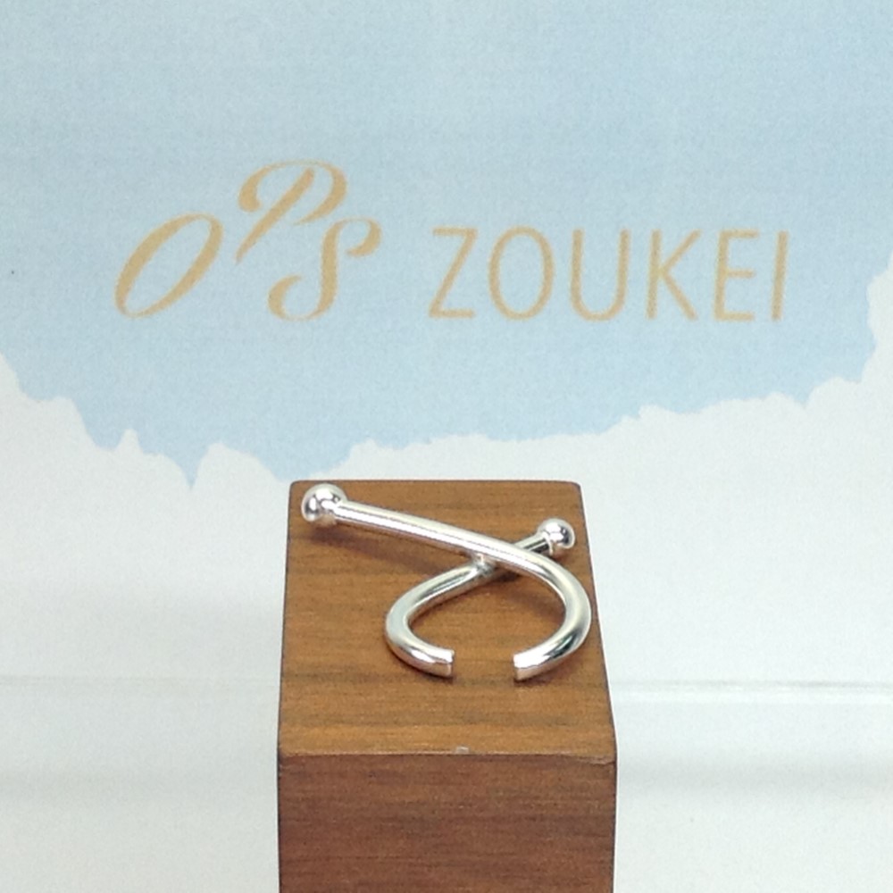 イヤーカフ 「知恵の輪」SILVER950 No.5242