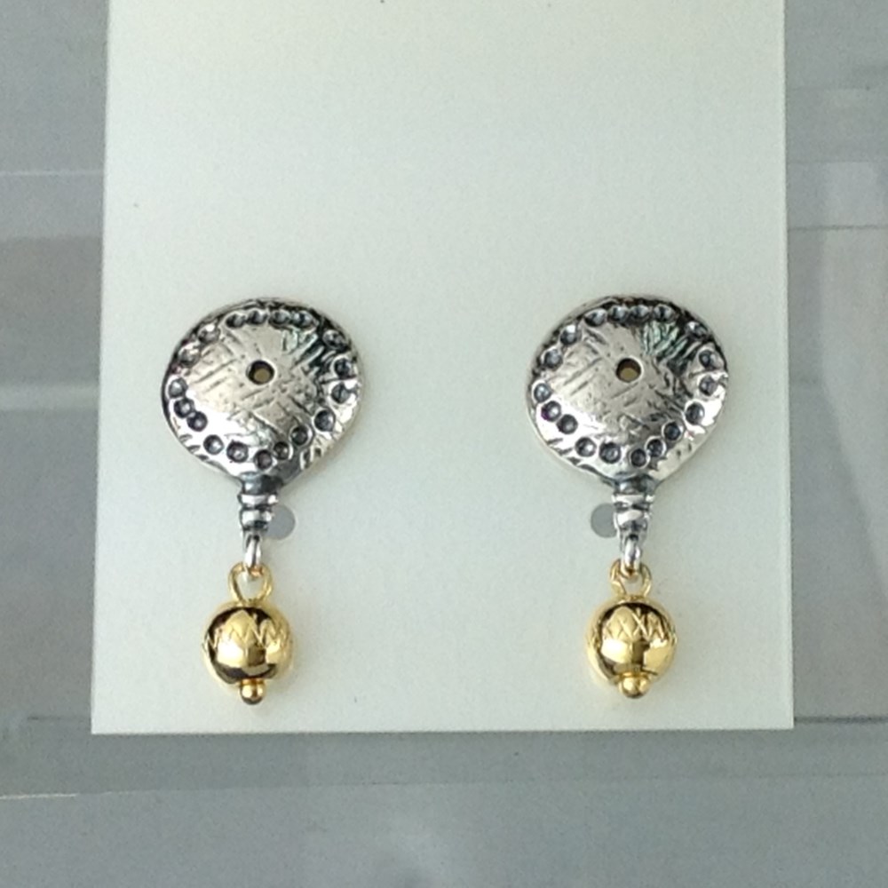 エジプトシリーズ SILVER・ 楯デザインピアス No.4957