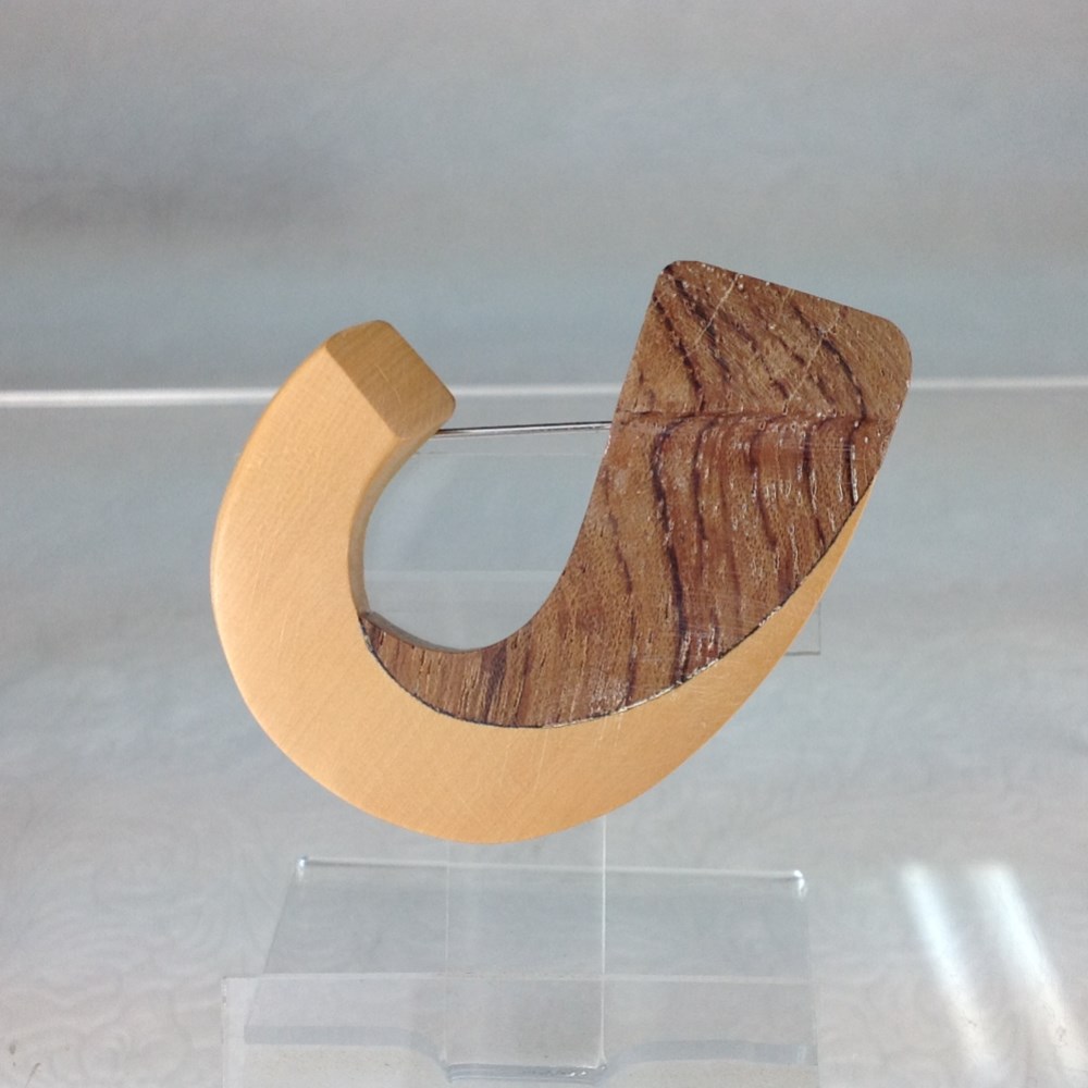 柘植・桜　ブローチ　No.NAE/B-1