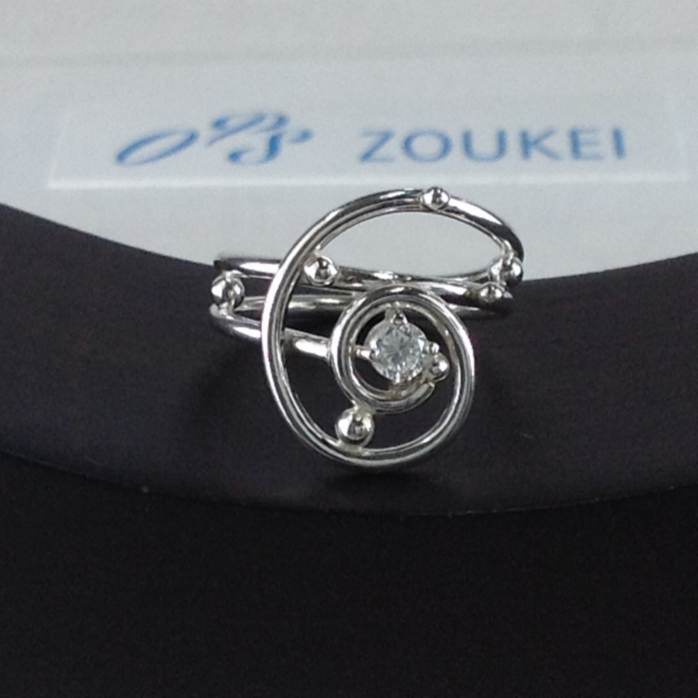 Silver Ring キュービック　No.Sv-242