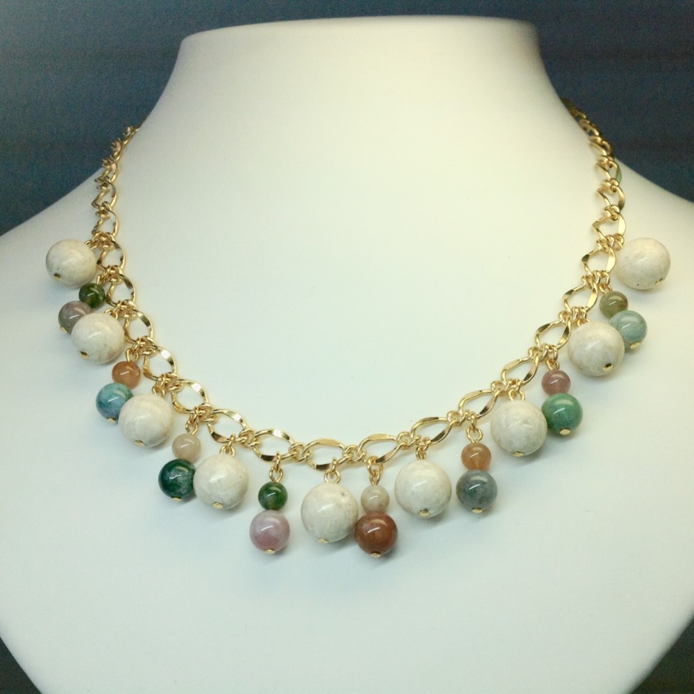 No.5132「天然石チェーンネックレス」