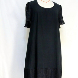 一点限り特別価格　夏のブラックドレス 1枚目の画像