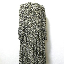 一点限り・上品可愛いシフォンワンピース☆ミモレ丈・ギャザースカート 3枚目の画像