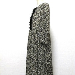 一点限り・上品可愛いシフォンワンピース☆ミモレ丈・ギャザースカート 4枚目の画像