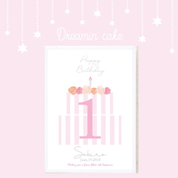 Dreamin' cake♡バースデーポスター 1枚目の画像