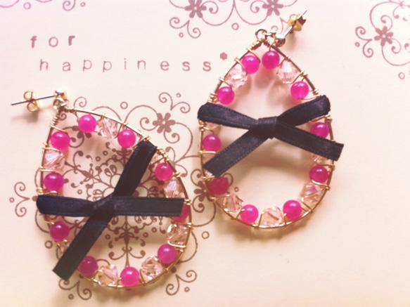 for happiness* PINK×ﾘﾎﾞﾝﾋﾟｱｽ(fh017) 1枚目の画像