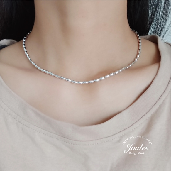 本物 再販×4 つぶつぶネックレス / シルバーカラー ネックレス アクセサリー