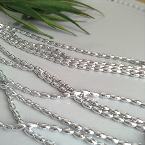 再販×4 つぶつぶネックレス / シルバーカラー ネックレス