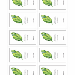 【30枚☆カラー】縦型シール bananas leaf 2枚目の画像