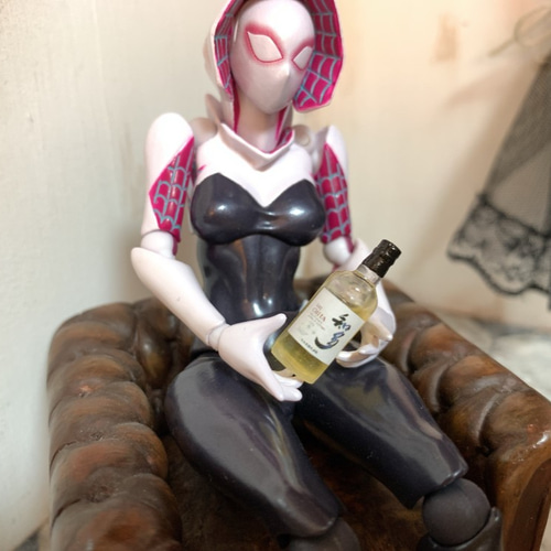 1/12スケール ミニチュア ビン・ボトル(液体入り) お酒 アルコール