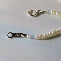 人魚のうろこ◇Apatite×MoonStone／SV925-Pearl necklace 6枚目の画像