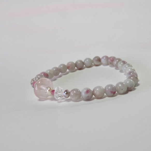 溶け出すピンク◇Rose Quartz×Pink Tourmaline in Quartz…／SV925 8枚目の画像