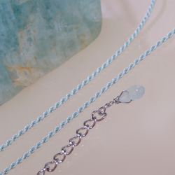 絹紐と水晶の束／316L-necklace 12枚目の画像