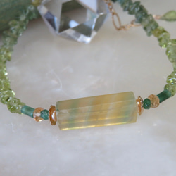 かぐや姫のひかり✳︎Fluorite・Peridot ・Green apatite…／14kgf 4枚目の画像