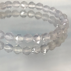 雪のクロス◇White-Chalcedony・Mother-of-pearl＋… 5枚目の画像