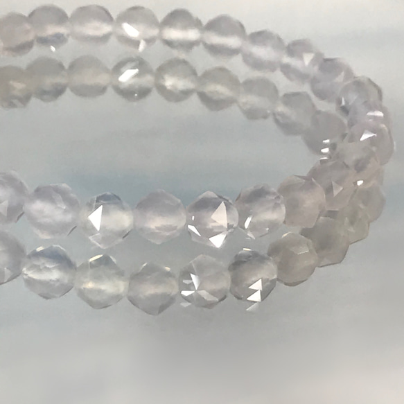 雪のクロス◇White-Chalcedony・Mother-of-pearl＋… 5枚目の画像