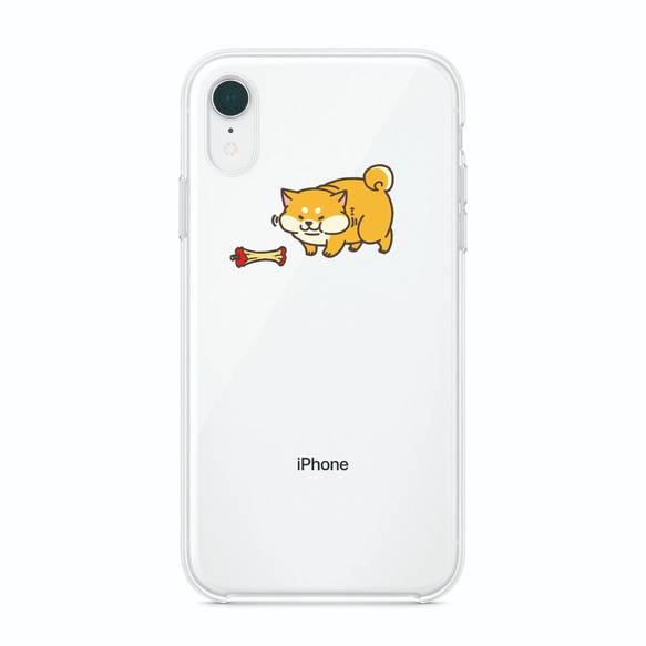 Appleを食べちゃった柴犬。次郎吉ver iPhone11～7まで対応 1枚目の画像