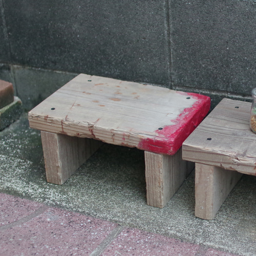 足場板 古材 プランター台 ラック シェルフ ハンドメイド