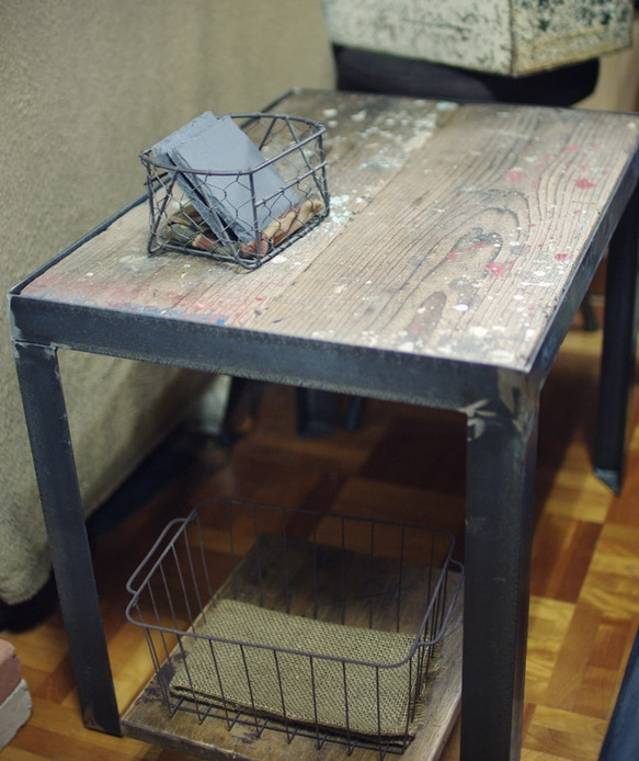 足場板 古材 ローテーブル コーヒーテーブル ハンドメイド