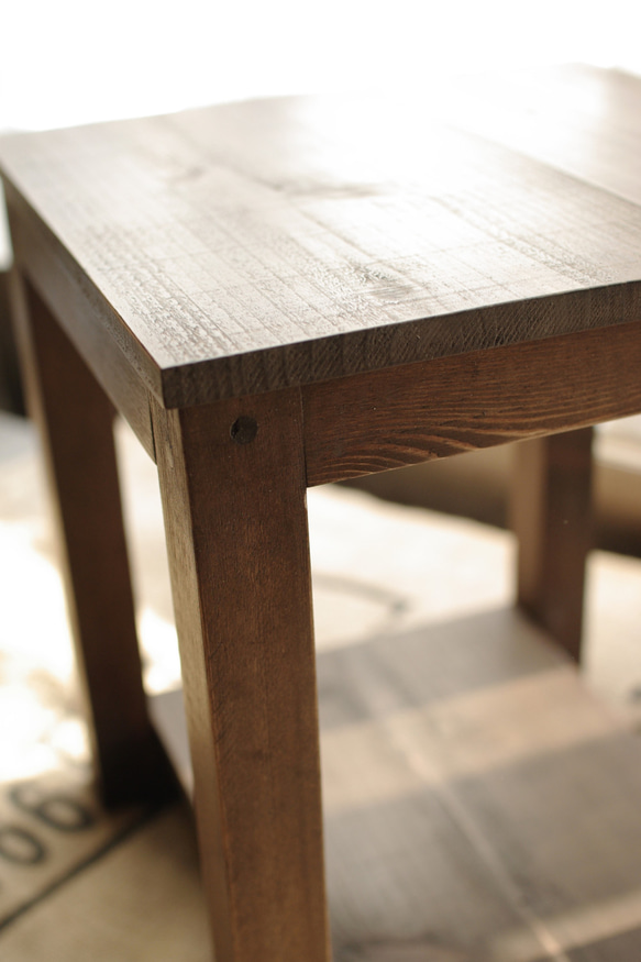カフェテーブル サイドテーブル アンティークテイスト スツール 3枚目の画像