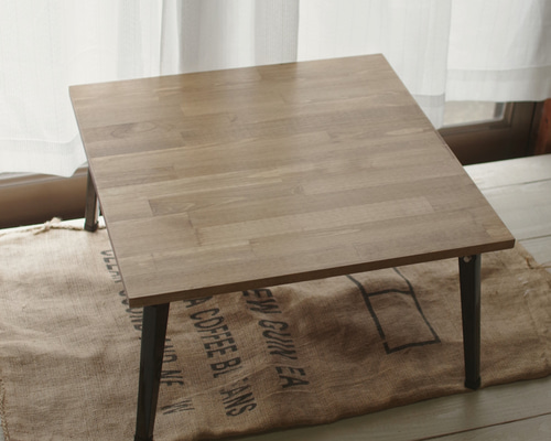 70×70 スクエア 折りたたみテーブル 高さ サイズ変更可 ローテーブル