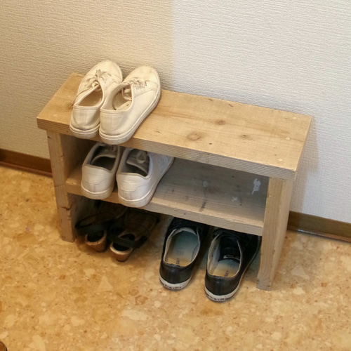 足場板 シューズラック ミニベンチ オープンラック 靴箱・下駄箱