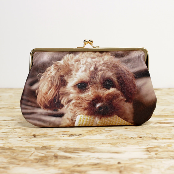 写真をプリントしてつくるオーダーがま口ポーチ- Lサイズ がま口