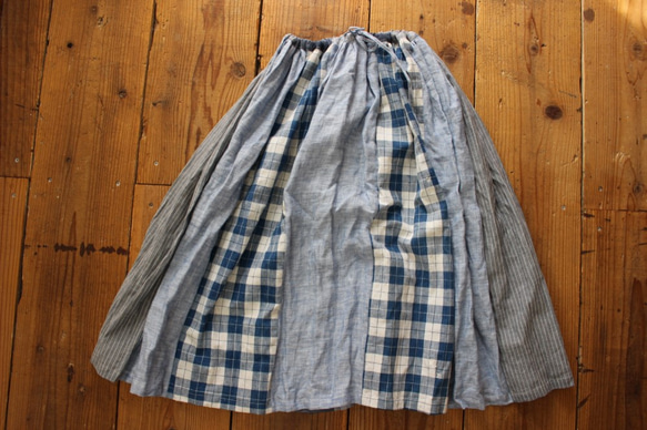linen skirt　：Kölsch antiquelinen： 2枚目の画像