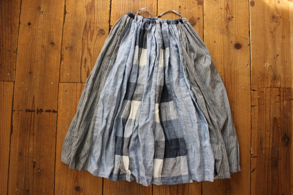 linen skirt　：Kölsch antiquelinen： 3枚目の画像