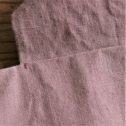 【SALE】linen reversible bag：pink： 7枚目の画像