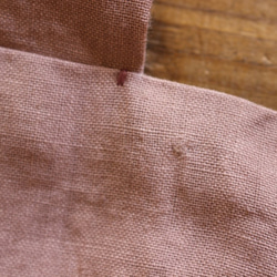 【SALE】linen reversible bag：pink： 10枚目の画像