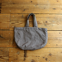 linen A4 bag :glay beige: 1枚目の画像