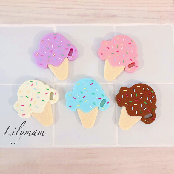 ♡♡アイスクリーム歯固め♡♡ おもちゃ・人形 Lily mam～歯固め 