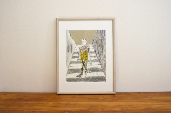 なぜか哀しい　アクリル画 裸婦画 階段を降りる裸婦 絵画 Hiroyuki Yamazaki 通販 5847266｜Creema