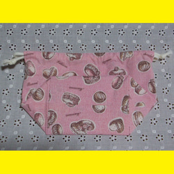 お菓子柄のランチ２点セット／ピンク 4枚目の画像