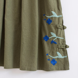 花柄刺繡　ロングスカート　綺麗なアイテム 3枚目の画像