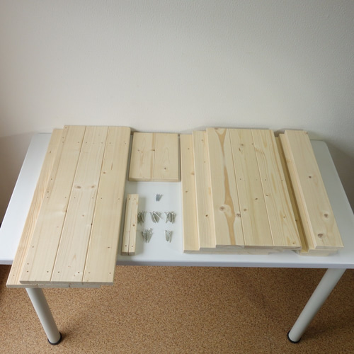 組み立て式、木工本棚キット「作るんです・エクセレンス」 本棚・絵