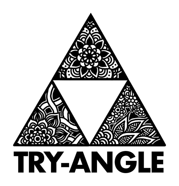 原始插圖“TRY-ANGLE”明信片尺寸 第1張的照片