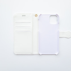 ◆免運費◆[Flip cover] 原裝筆記本型iPhone手機殼，封面“Flower Color” 第2張的照片