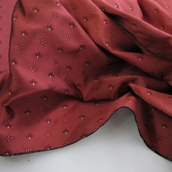 シルク生地　ビオラ　（テラコッタレッド）ジャガード織 5枚目の画像