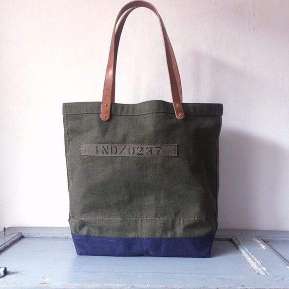 米軍ヴィンテージキャンバストートバッグIND_BNP_0237 托特包 INDCB 的