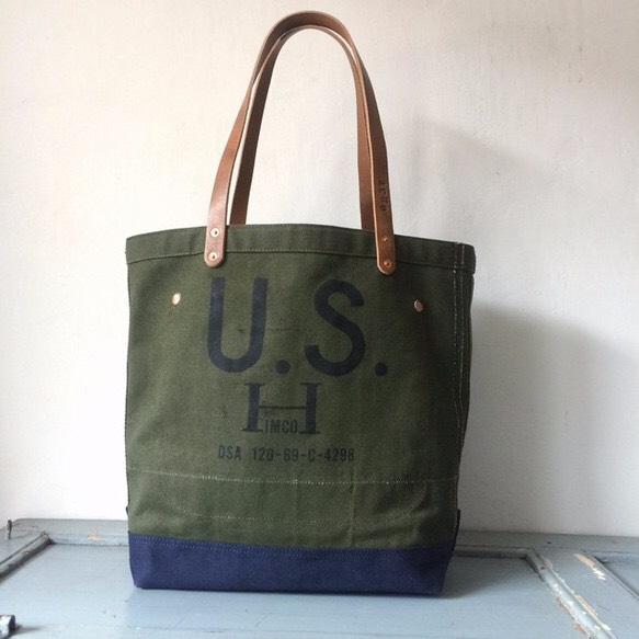 米軍ヴィンテージキャンバストートバッグIND_BNP_0237 托特包 INDCB 的
