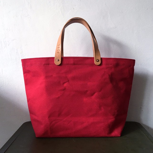 Put your favorite letter on bag wax canvas tote INDBNP_0396 第2張的照片