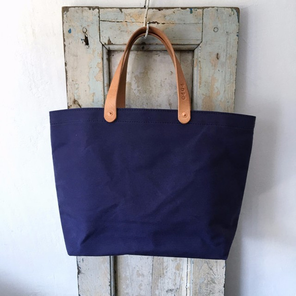 Put your favorite letter on bag wax canvas tote INDBNP_0404 第2張的照片