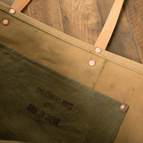 Vintage Royal Navy canvas remake tote bag711 第5張的照片