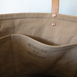 Vintage Royal Navy canvas open top tote bag735 第5張的照片