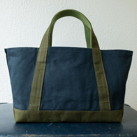 18oz Army Duck Canvas bio wash small tote bag749 第2張的照片