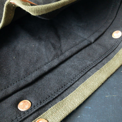 VTG Royal Navy(UK) canvas rebuild round bottom bag754 第5張的照片