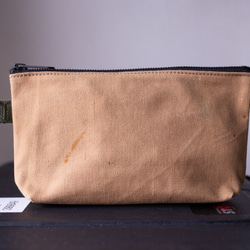 Vintage UK military canvas zip pouch 003 第1張的照片